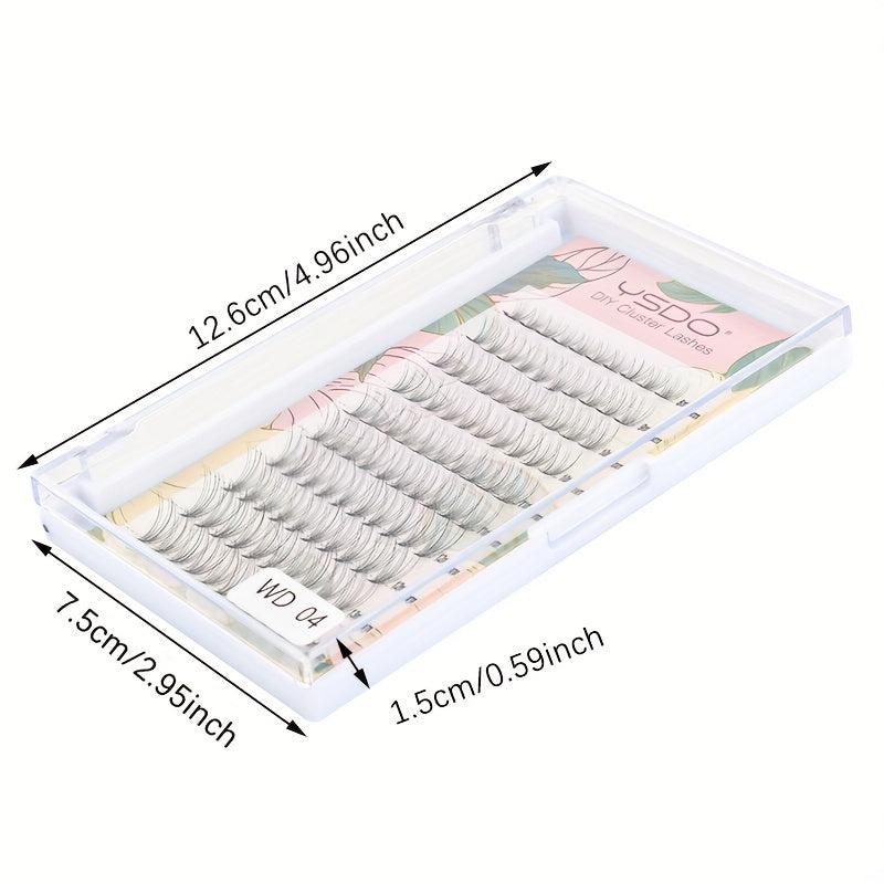 DIY Lash Extension Soft Clusters Wispy Lashes 100pcs C Curling 8-13mm