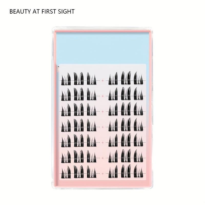 Cat Eye Lashes Dense 0.07mm C Curl Segmented DIY Eyelashes Extensions