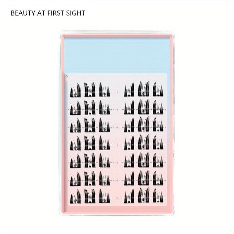 Cat Eye Lashes Dense 0.07mm C Curl Segmented DIY Eyelashes Extensions