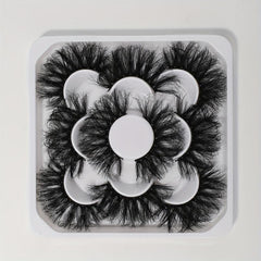 5 Pairs 25mm Dramatic Wispy Faux Mink Lashes