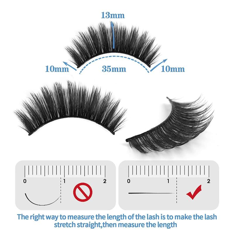 20 Pairs Faux Mink Cat Eye False Eyelashes