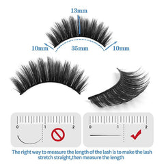 20 Pairs Faux Mink Cat Eye False Eyelashes