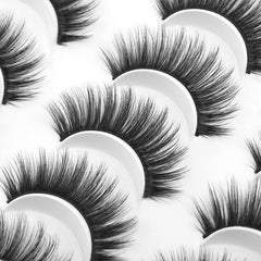 20 Pairs Faux Mink Cat Eye False Eyelashes