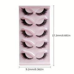 Fluffy Fox Eye False Eyelashes Natural Look Extensions For Dramatic Eyes
