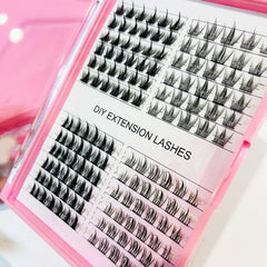 DIY Cluster Lashes XL Size Segmented False Eyelashes Reusable