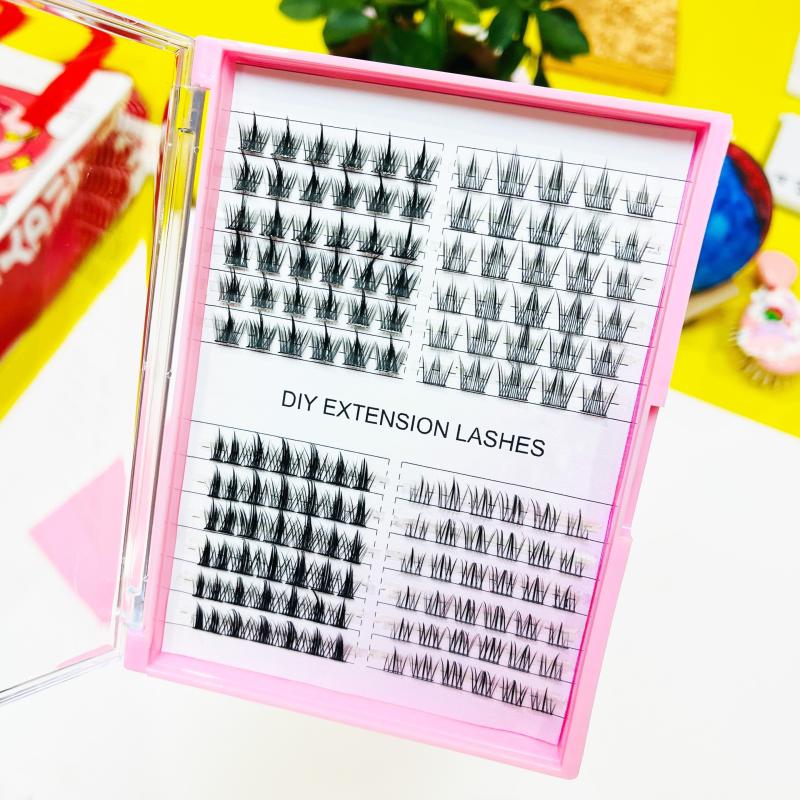 DIY Cluster Lashes XL Size Segmented False Eyelashes Reusable