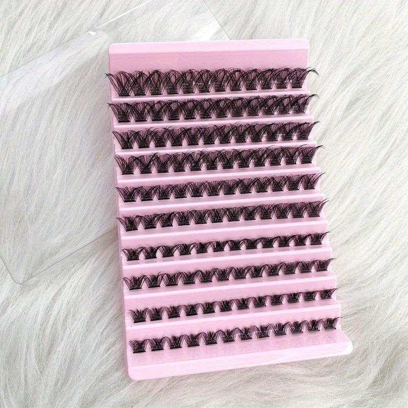 8 16mm Mega Volume Lash Clusters Wispy Soft Natural Look False Eyelashes