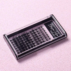 Mixed Lash Clusters 12 Rows C D Curl Wispy Soft Fluffy Natural Look Cluster Lash
