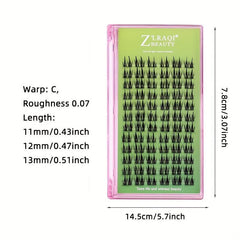 12 Rows Cluster Lashes Enlarge Eyes Cat Fairy False Eyelashes Lightweight