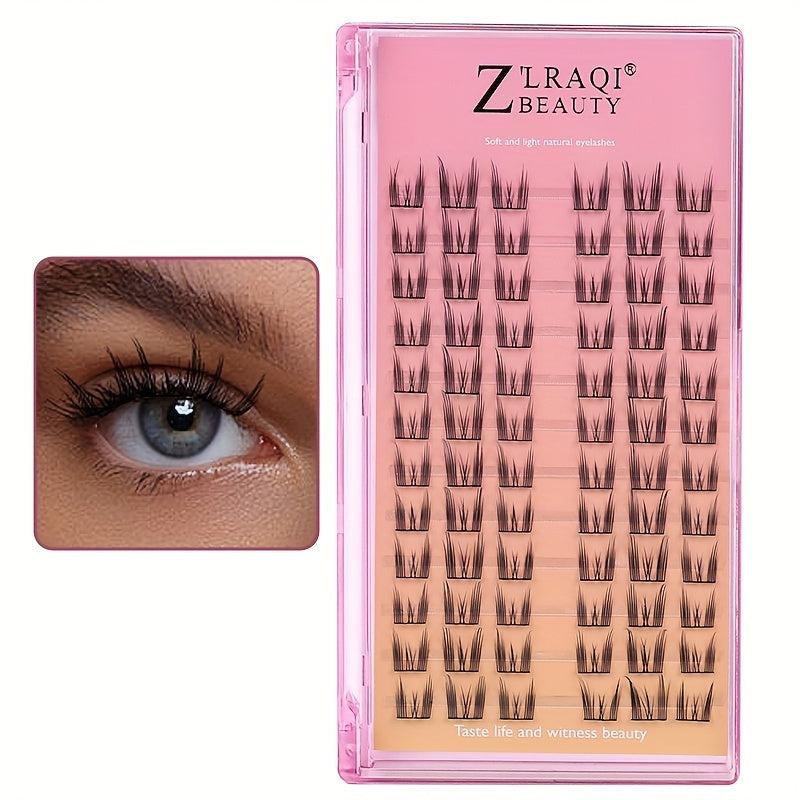 12 Rows Cluster Lashes Enlarge Eyes Cat Fairy False Eyelashes Lightweight