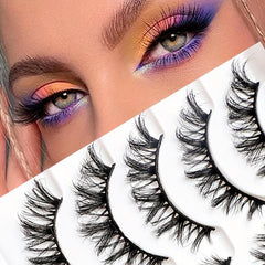 Thick Crossed Lashes False Eyelashes for Big Eye Makeup