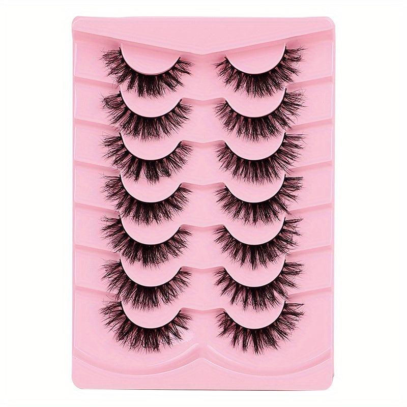 7 Pairs Natural Fluffy False Eyelashes Daily Comfortable Lashes
