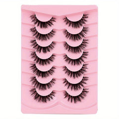 7 Pairs Natural Fluffy False Eyelashes Daily Comfortable Lashes