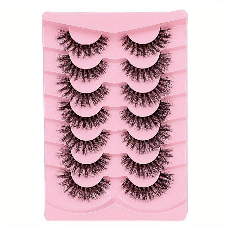 7 Pairs Natural Fluffy False Eyelashes Daily Comfortable Lashes