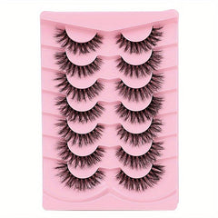 7 Pairs Natural Fluffy False Eyelashes Daily Comfortable Lashes