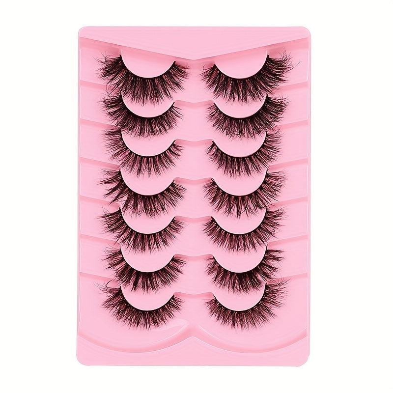 7 Pairs Natural Fluffy False Eyelashes Daily Comfortable Lashes