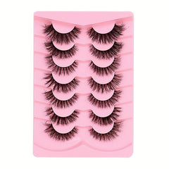 7 Pairs Natural Fluffy False Eyelashes Daily Comfortable Lashes