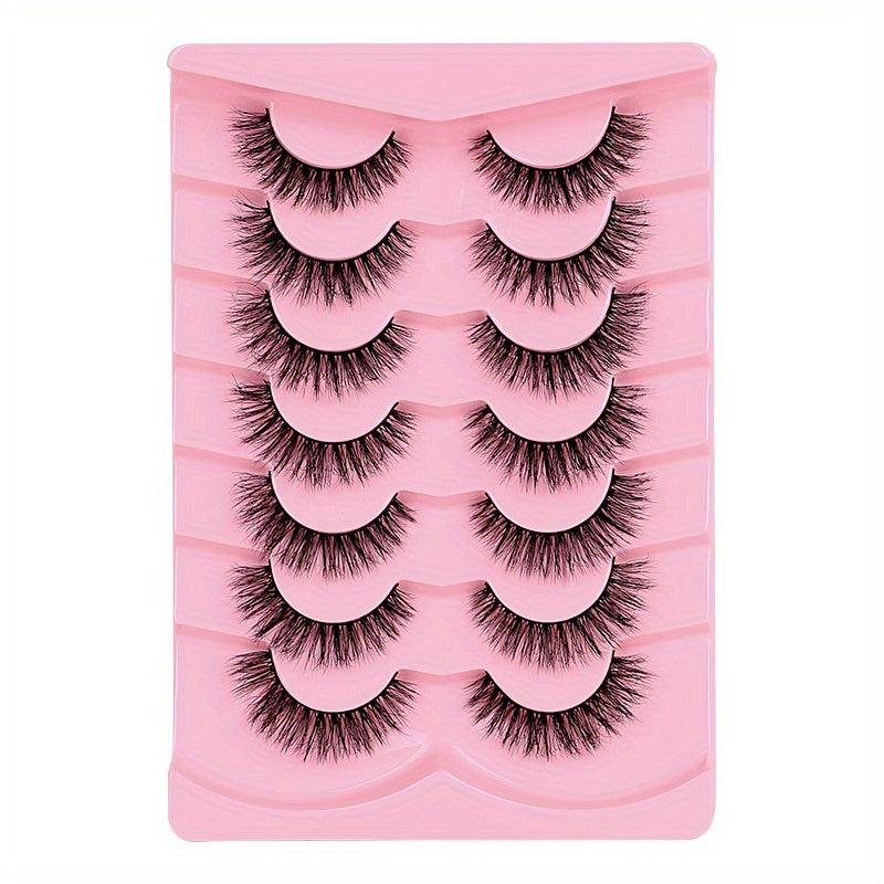 7 Pairs Natural Fluffy False Eyelashes Daily Comfortable Lashes