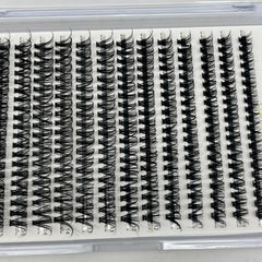 C Curling 280pcs Cluster Lashes Soft Slender Waterproof Reusable False Eyelashes