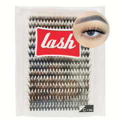 C Curling 280pcs Cluster Lashes Soft Slender Waterproof Reusable False Eyelashes