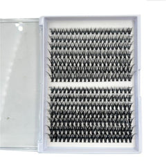280pcs Cluster Lashes D Curl Long Individual Lashes Mixed Tray Faux Mink Lash