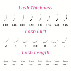 DD 14mm Individual Eyelash Extension Classic Lashes Extensions