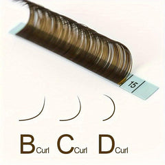 Brown DIY Individual Lashes Soft Natural Easy Fan Volume Extension