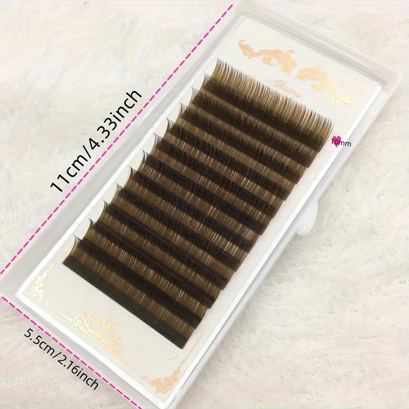 Brown DIY Individual Lashes Soft Natural Easy Fan Volume Extension