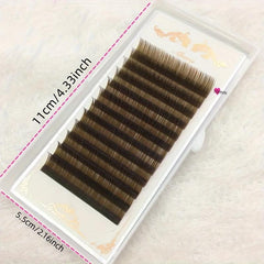 Brown DIY Individual Lashes Soft Natural Easy Fan Volume Extension