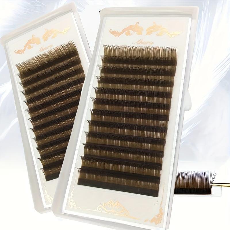 Brown DIY Individual Lashes Soft Natural Easy Fan Volume Extension