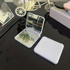 Square Vanity Mirror 1X2X Magnification Foldable Makeup Mirror