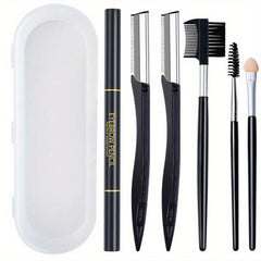 6pcs Stainless Steel Eyebrow Shaving Set Beauty Tools for Beginners
