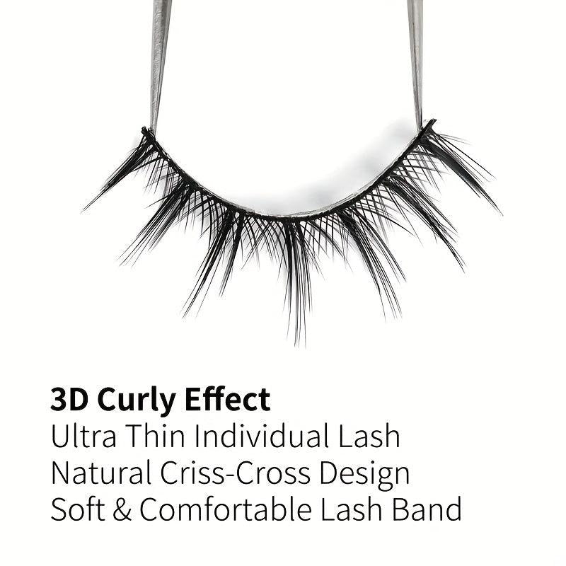 10 Pairs Little Devil Style Eyelashes Natural Look Cosplay Lashes Extension