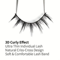 10 Pairs Little Devil Style Eyelashes Natural Look Cosplay Lashes Extension