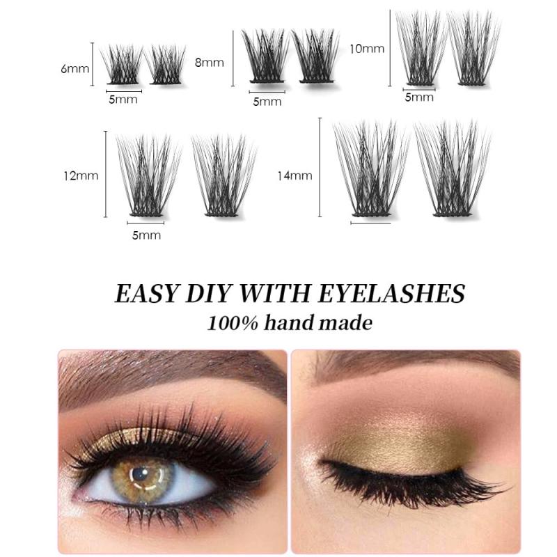 148 Pcs D Curl 6-14mm Lash Clusters Individual Lashes