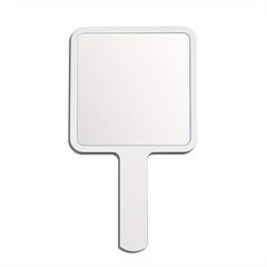Large Square Cosmetic Mirror with Handle for Women's Makeup