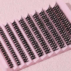 DIY Segmented False Eyelashes Short Long Cluster Extension Makeup