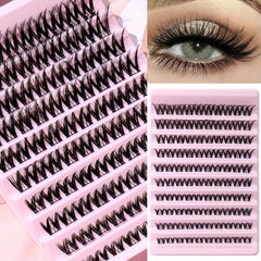 DIY Segmented False Eyelashes Short Long Cluster Extension Makeup