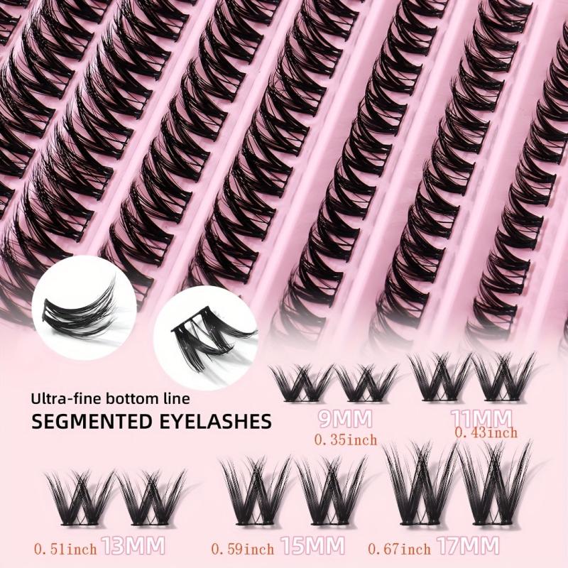 DIY Segmented False Eyelashes Short Long Cluster Extension Makeup