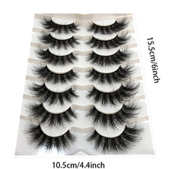 7 Pairs Fluffy Mink Lashes Dramatic Volume Extension