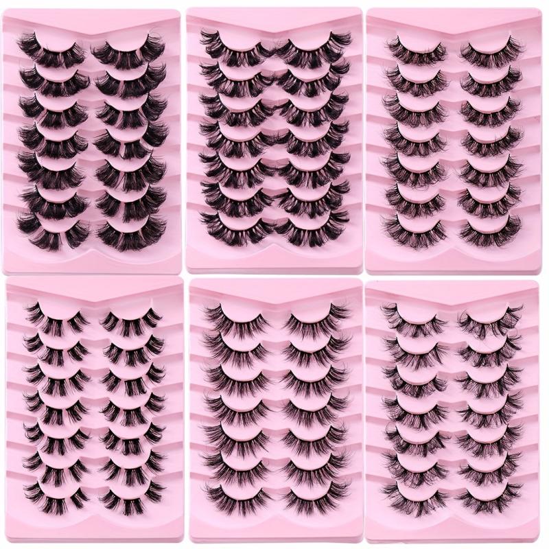 7 Pairs Segmented Fluffy False Eyelashes Thick Natural Eye Lashes