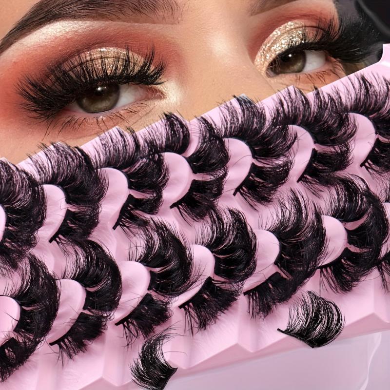 7 Pairs Segmented Fluffy False Eyelashes Thick Natural Eye Lashes