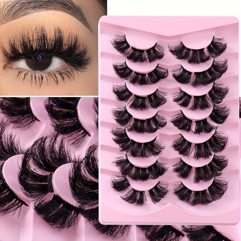 7 Pairs Segmented Fluffy False Eyelashes Thick Natural Eye Lashes
