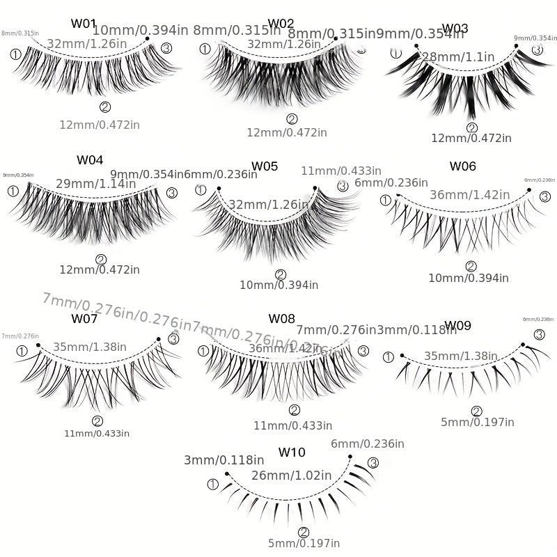 Anime False Eyelashes Sunflower Style Cosplay Lashes