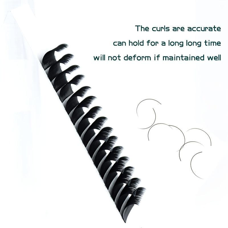 12mm Individual Lashes 0.1mm C Curl Long False Eyelashes