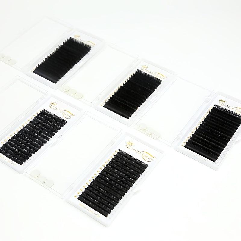 12mm Individual Lashes 0.1mm C Curl Long False Eyelashes