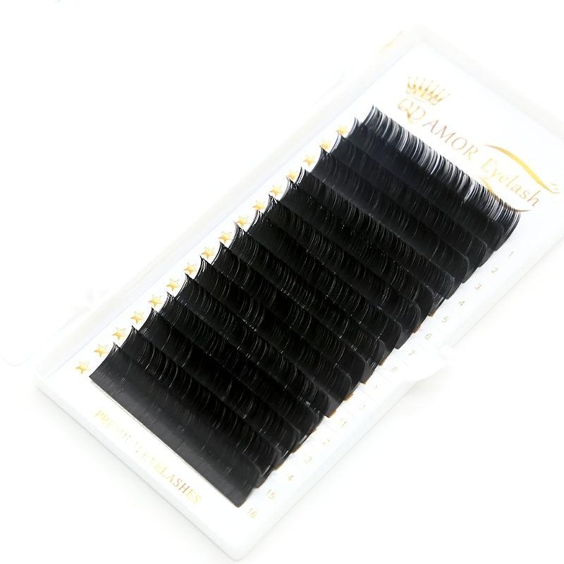 12mm Individual Lashes 0.1mm C Curl Long False Eyelashes