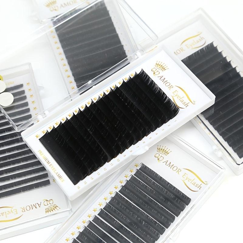 12mm Individual Lashes 0.1mm C Curl Long False Eyelashes