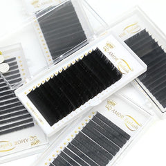 12mm Individual Lashes 0.1mm C Curl Long False Eyelashes