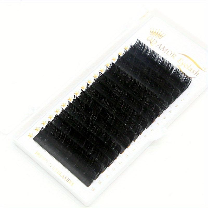 12mm Individual Lashes 0.1mm C Curl Long False Eyelashes